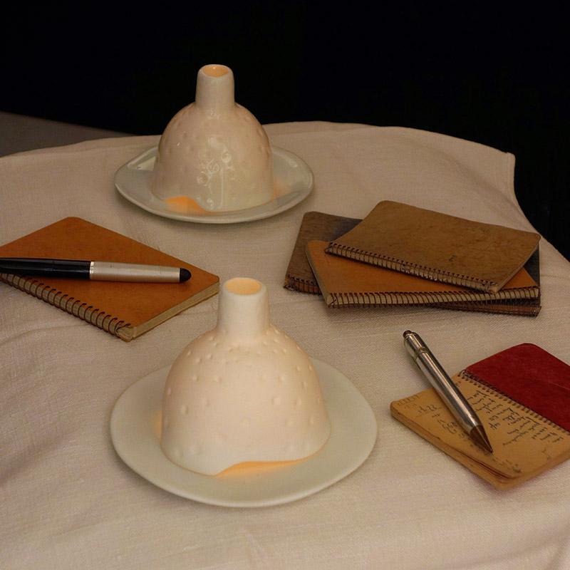 White Porcelain Tea Light Holder