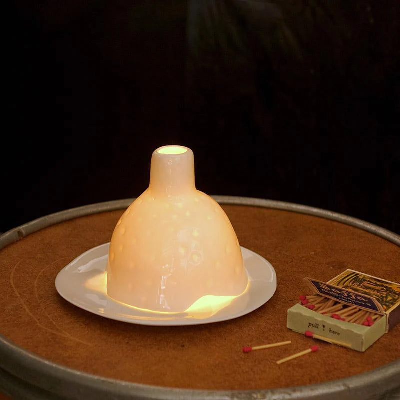 White Porcelain Tea Light Holder