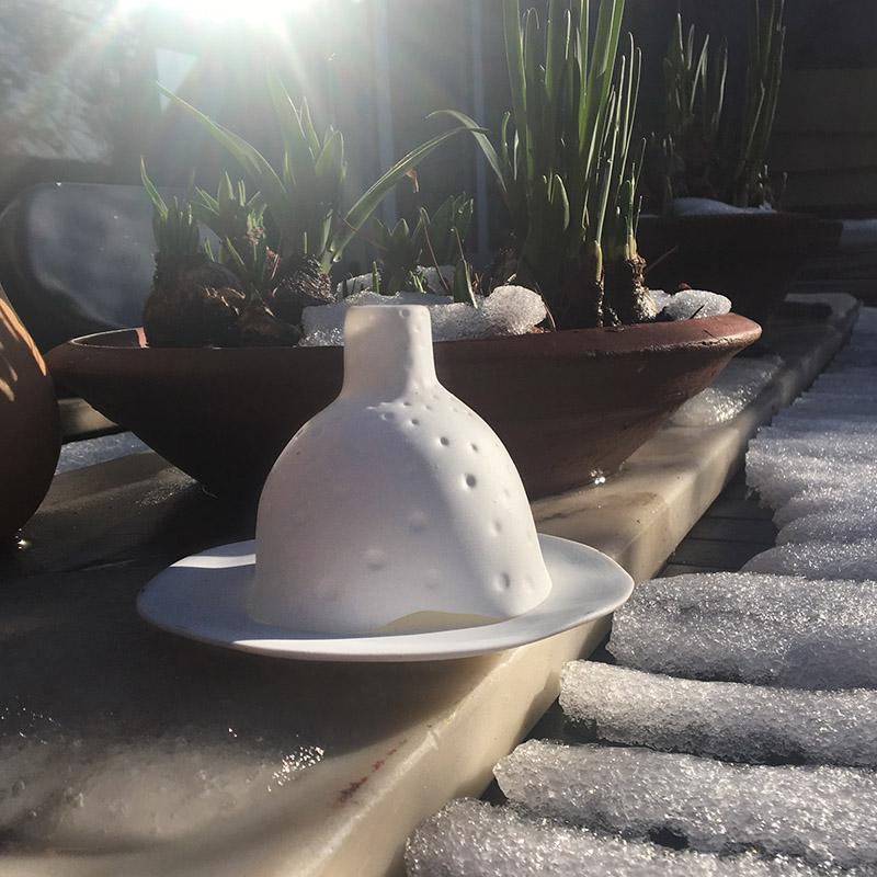 White Porcelain Tea Light Holder